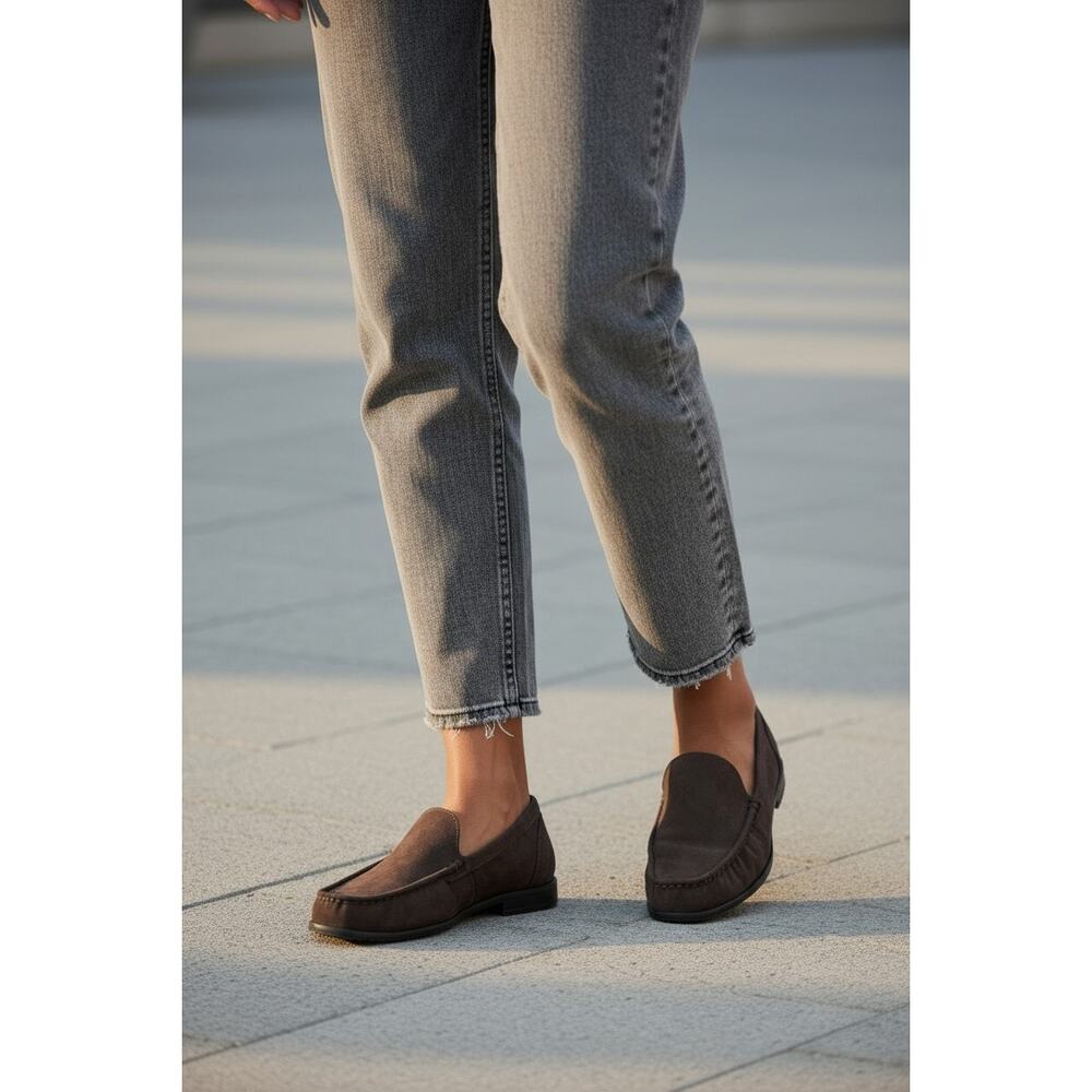 A New Day James Ruched Loafers with Memory Foam Insole Size 9.5 Color: Brown
